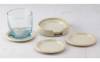 Tea Coaster Round Plastic Moulding With Holder For Coasters Set of 6 PCS Tea Coaster Round Plastic Moulding With Holder For Coasters Set of 6 PCS