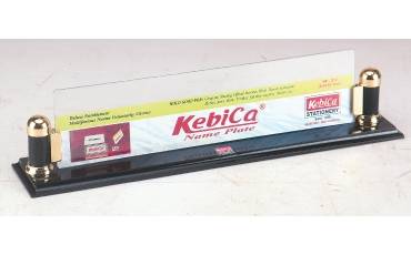 NAME PLATE T SHAPE TRANSPARENT BLACK PILLAR NAME PLATE