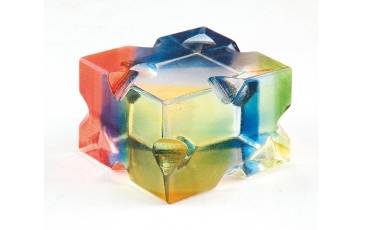 Paper Weight Acrylic Sheet Rainbow Color With Design No. CD 5x5x3.2 CM Paper Weight Acrylic Sheet Rainbow Color With Design No. CD 5x5x3.2 CM